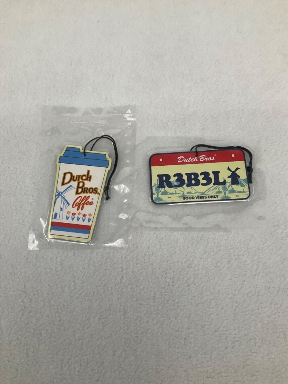 Dutch Bros car air freshener set of 2 New Coffee Rebel